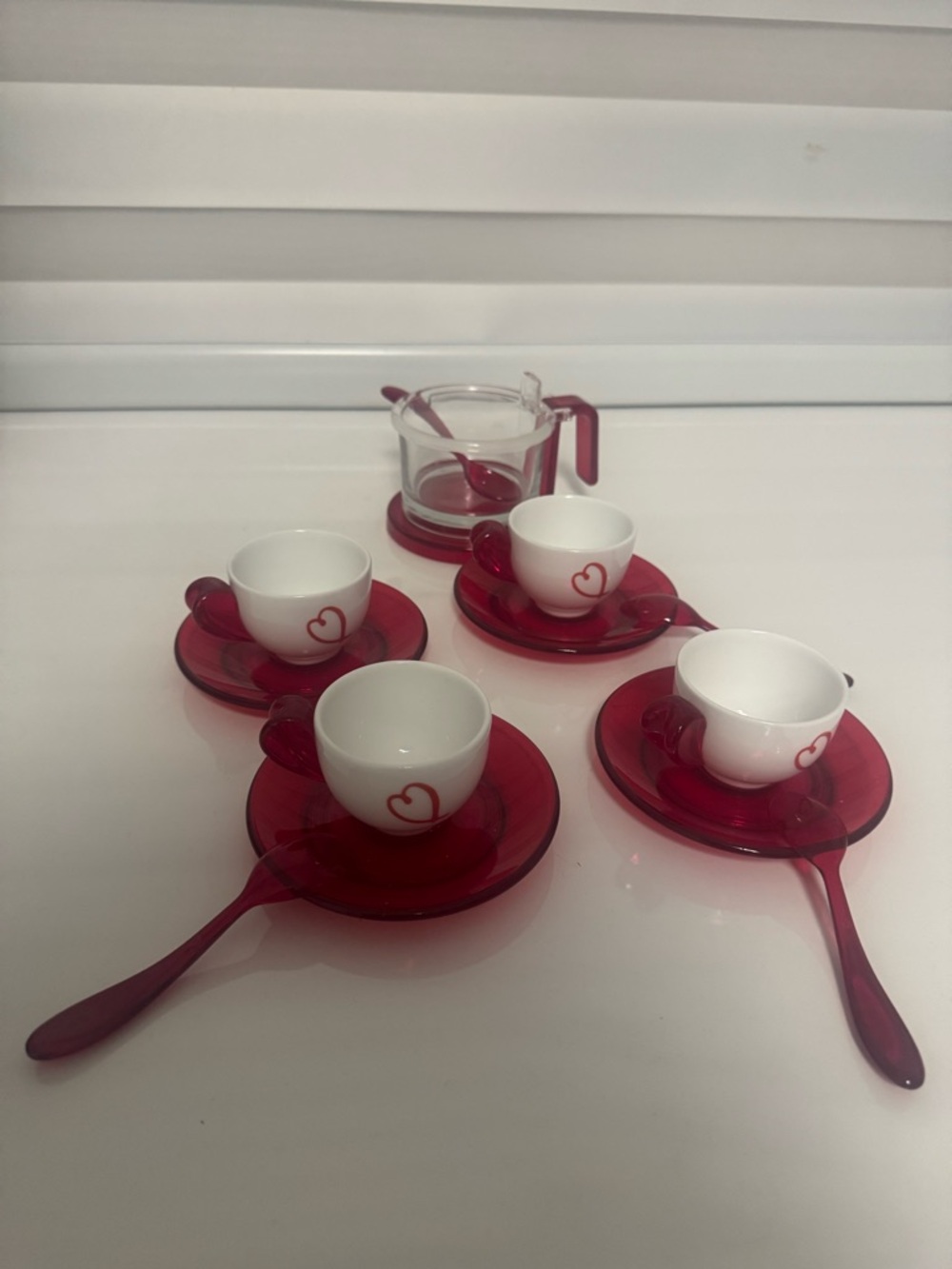 Guzzini vintage Love Line espresso set